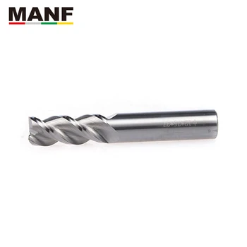 MANF 3 Flaut HRC55 5mm 6mm 100L Prelungi Aluminiu Cupru de Prelucrare a frezei CNC Tungsten Carbide Milling Cutter finisaj Bun