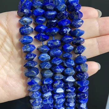 6X11MM Naturale Fatetate Romb Lapis Lazuli Piatră Margele Neregulate Liber Margele Spacer Pentru a Face Bijuterii DIY Bratara Cercei