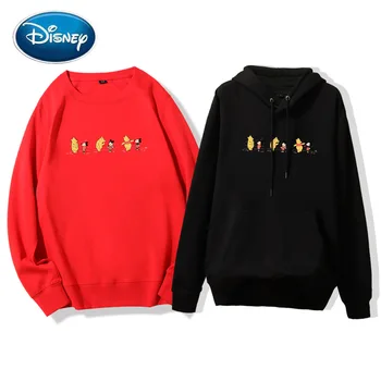 Disney Tricou de Moda Mickey Mouse, Winnie the Pooh Ursul de Desene animate de Imprimare cu Gluga Pulover Unisex Femei Maneca Lunga Topuri 9 Culori