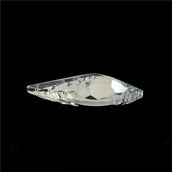 63mm Cristal Forma de Frunze de Arțar Pandantive O Gaura de Cristal Candelabru de Sticlă Pandantive Pentru Decor Nunta