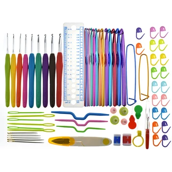5 Stiluri de Croșetat Cârlig Set de Colorat Acasă DIY Manual Instrument de Aluminiu Croșetat Kit Complet Cârlige și de Tricotat Accesorii de Cusut