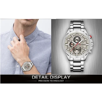 CURREN Brand de Lux de Top Afaceri Bărbați Ceasuri de Moda din Oțel Inoxidabil Analog Cuarț Ceas pentru bărbați Relogio Masculino Ceas de mână