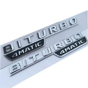 1pair/lot Transport Gratuit ABS Embleme Pentru BITURBO 4MATIC Insigna Emblema Autocolant Embleme Emblema