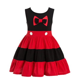 Rochii de printesa pentru fete Copilul Fete Minnie Fata Rochie Roșie cu Buline mickey minnie rochie pentru fete