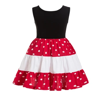 Rochii de printesa pentru fete Copilul Fete Minnie Fata Rochie Roșie cu Buline mickey minnie rochie pentru fete