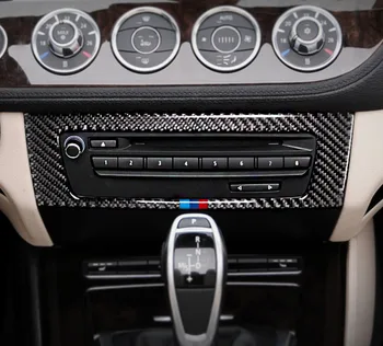 Styling auto Pentru BMW Z4 Fibra de Carbon Autocolant auto Aer conditionat CD Controlul capacul Panoului Pentru E89 2009-accesorii de interior