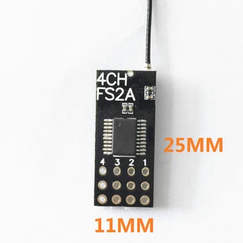 FS2A 4CH AFHDS 2A Mini Receptor Compatibil Ieșire PWM pentru Flysky I6 I6X I6S Transmițător