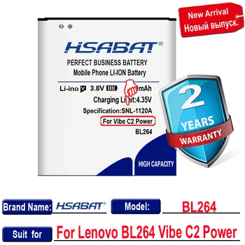 Cel mai nou Brand de Top HSABAT 5700mAh Bateriei Pentru Lenovo Vibe C2 Putere BL264