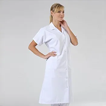Femei Bluza Unisex Nou Stil de Lucru Poarte Spital Tehnician Halat Alb de Laborator Boho Doamnelor Vrac Top Vestidos