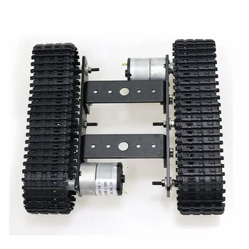 Mini Dimensiune TP100 Aliaj de Aluminiu Rezervor de Sasiu pe Senile Robot Platforma Auto pentru Arduino Model DIY Neasamblate Kit Cu 2 buc Motoare