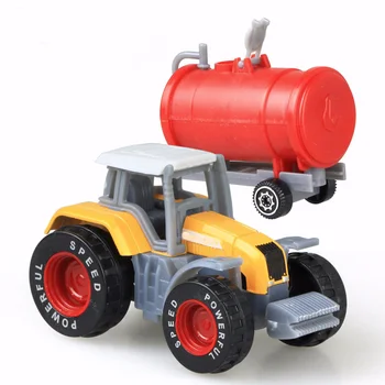 4buc Mini Masina de Jucărie Mobile Tractor Mașină Drăguț Aliaj Model de Jucărie Camion de Remorcare Jucărie pentru Copii Inginerie Vehicul Cadouri Pentru Copii