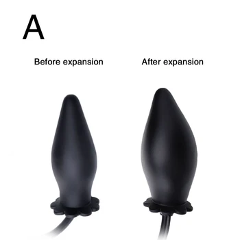 Gonflabile Anal Plug Umflate Fund Extensibil Anal mai Mare Stimulator Dilatator umplut cu Aer Pompa de Real Penis Dildo Butt Plug Jucarii Sexuale