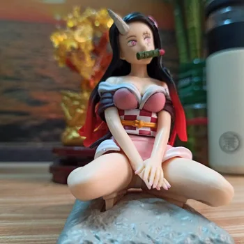Anime Demon Slayer Nezuko Kamado PVC Acțiune Figura Jucării Comedie Romantica Model de Colectare de Jucării Figurine Jucarii Cadou