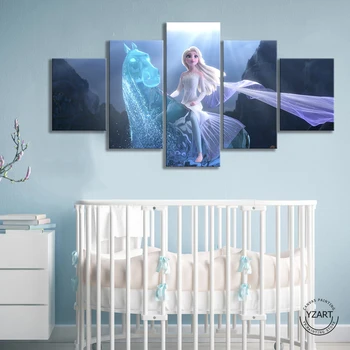 Congelate 2 Elsa&NOKK HD Movie Poster Imagini Panza Picturi Decorative pentru Casa Decor de Perete de Arta