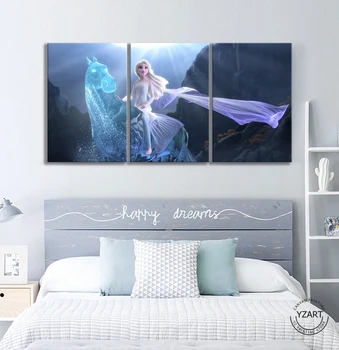 Congelate 2 Elsa&NOKK HD Movie Poster Imagini Panza Picturi Decorative pentru Casa Decor de Perete de Arta