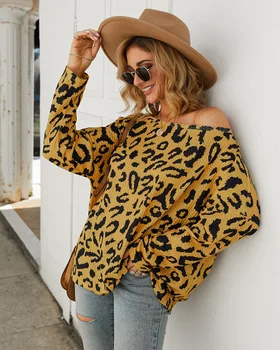 Femei Femei Leopard Print Cu Maneci Lungi De Pe Umăr Bluza Rosie Camasa Casual Topuri Dimensiune 8-22