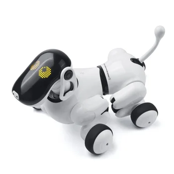 Jucărie de învățământ Inteligent RC Câine Robot de Control de la Distanță Câinele Control Vocal Inteligent Vorbesc Electronice, animale de Companie Jucărie AI Caine Inteligent copil cadou