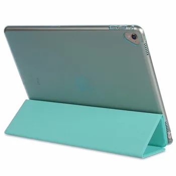 Pentru iPad 2/3/4 Caz, Smart Cover case w/ Translucid Mat Greu Înapoi & Magnetic Triple Pliere Acoperi w/ Somn / Wake Auto