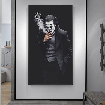 Film de benzi Desenate Joker Panza Pictura Joaquin Phoenix Portret Postere, Printuri de Arta de Perete de Imagine pentru Camera de zi Decor Acasă Cuadros