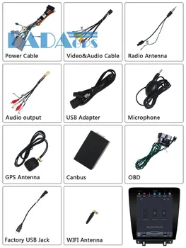 Tesla stil Android 7.1 Radio Auto DVD Player, Navigatie GPS Stereo Pentru Ford Mustang 2010 2011 2012 2013 Unitatea Multimedia