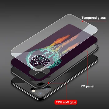 Dream Catcher Funda Caz pentru Iphone 12 Pro Caz pentru Iphone 12 11 XR Pro XS MAX X 7 8 6 6S Plus SE 2020 Sticla Caz