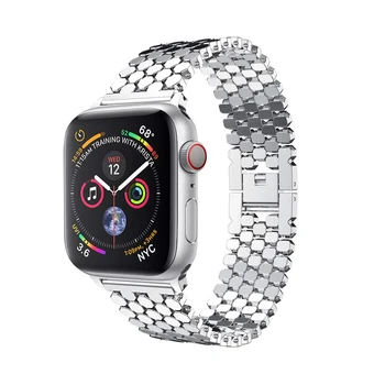 Curea de metal pentru apple watch 5 4 banda de 44mm 40mm 42mm 38mm iwatch serie 5/4/3/2/1 curea din oțel inoxidabil brățară Accesorii