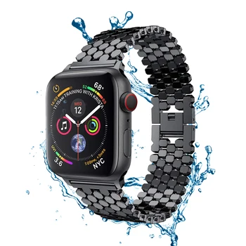 Curea de metal pentru apple watch 5 4 banda de 44mm 40mm 42mm 38mm iwatch serie 5/4/3/2/1 curea din oțel inoxidabil brățară Accesorii