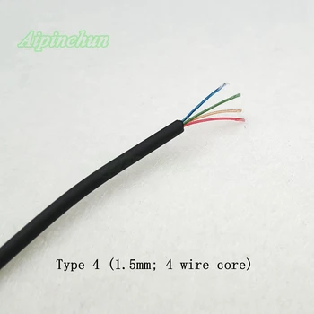Aipinchun 15Meters TPE Audio Casti Cablu de Reparare Inlocuire Sârmă Căști 2/3/4 Core Semnal de Linie