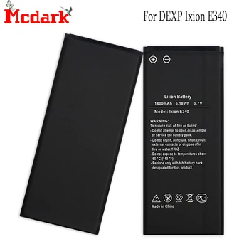 Mcdark Pentru DEXP Ixion E340 de Înlocuire a Bateriei de Înaltă Calitate 1400mAh Înapoi Bateria Pentru DEXP Ixion E340 Telefon Inteligent