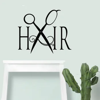 Tăiat Părul De Vinil De Perete Decal Frizerie Coafura Hair-Stylist Salon De Coafură Decor De Perete Frumusete Autocolante Detașabil Moderne PostersWL408