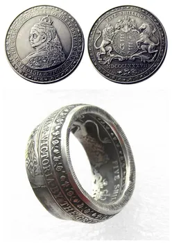 Inel Handmade Monedă De UF(10)Regatul Unit 