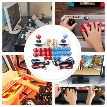 Arcade USB Encoder Joystick Kit Arcade DIY Kituri de Piese Pentru PC China Sanwa Joystick 20buc Butoane
