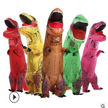 T-REX Mascota Costum Gonflabil Pentru Copil Adult Anime Cosplay Dinozaur Animal Salopeta Cadou de Ziua de nastere Pentru Paty Cosplay Disfraz