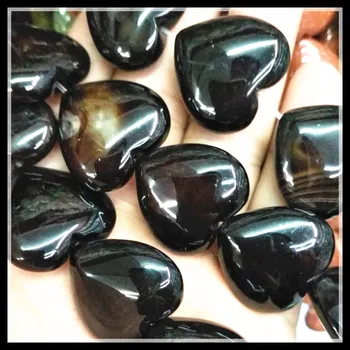 8pcs natura semi piatră prețioasă în formă de inimă bijuterie de piatra siruri de margele spacer pentru bratari margele de sodalit accesorii dimensiune 25mm