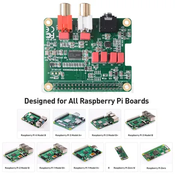 GeeekPi Raspberry Pi 4 Model B DAC placă de Expansiune PCM5122 Audio HIFI Modul de Utilizare Pentru Raspberry Pi 4B/3B+/3B/2B