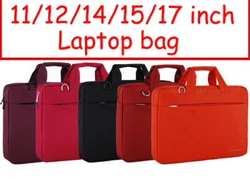 Solid 11 12 14 15 17 inch Computer tabletă notebook laptop saci caz messenger geanta de Umar barbati femei