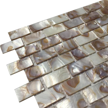 2mm Grosime din Cărămidă Naturală Mama De Perla Coajă Mozaic Pentru Bucatarie Backsplash Baie Faianta MOP19023