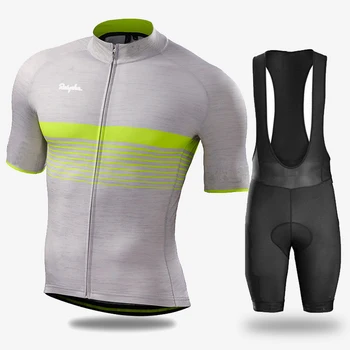 Ralvpha 2020 noi de vara haine de ciclism costum de biciclete rutier de îmbrăcăminte pentru bărbați pro pantaloni scurți, salopete Biciclete Mtb tricou Tricou Maillot Ciclismo kit