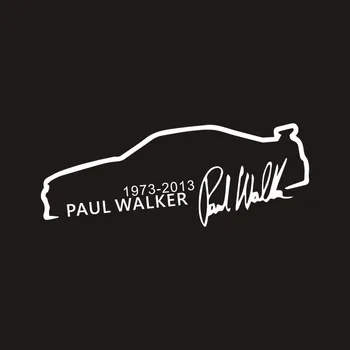 Autocolant auto pentru Paul Walker Rapid și Furios KK Vinil Autocolant 3D Accesorii Auto Styling Reflectorizante Impermeabile 13*5 CM