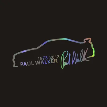 Autocolant auto pentru Paul Walker Rapid și Furios KK Vinil Autocolant 3D Accesorii Auto Styling Reflectorizante Impermeabile 13*5 CM