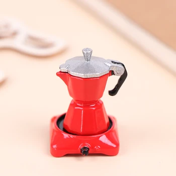 1:12 Casă De Păpuși În Miniatură Metal Filtru De Cafea Simulare De Bucatarie Mobilier De Bucatarie Decor