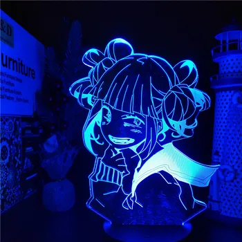 Eroul meu mediul Academic CONDUS Lumina de Noapte Himiko Toga 3D Lampa Cruce Trupul Meu Anime Lava Lampă de Iluminat Creativ, Lampara Latarnia Xmas Cadouri