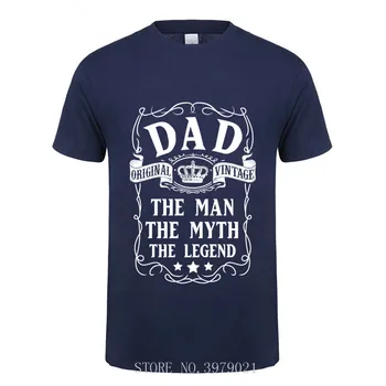 Tată minunat Omul, Mitul, Legenda Tata scrisoare de imprimat tricouri barbati tatăl cadou de ziua tricou Tata de familie cadou de ziua t-shirt