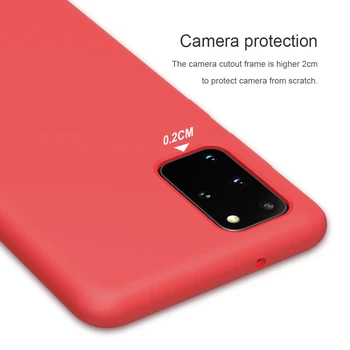 Pentru Samsung S20 Ultra Caz NILLKIN Buna Lichide de Silicon de Caz Pentru Samsung Galaxy S20+ / S20 Ultra 5G Capacul de Protecție Saci