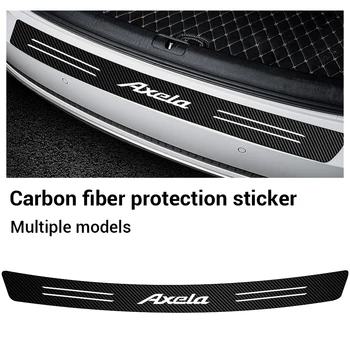Masina fibra de Carbon Coada portbagaj Garda Placa Bara Spate Proteja Autocolant pentru Mazda 3 6 PARLAMENTARI CX8 CX3 CX5 Atenza Axela demio MS