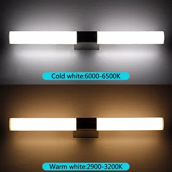 LED Oglindă Iluminat Baie rezistent la apa IP65 Machiaj Lampă de Perete 110V 220V Inox Vanitatea Lumină Interioară Lampă de Prindere