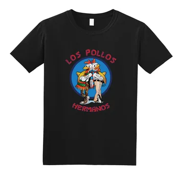 LOS POLLOS Hermanos Breaking Bad Tricouri Heisenberg Casual Streetwear Harajuku Funny T-Shirt Camiseta Masculina Tricou