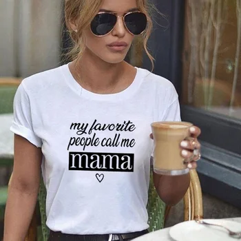 Persoanele mele Preferate Sun-o pe Mama T Camasa Femei Maneca Scurta Tricouri Femei O-gât Vrac Tricou Femme Casual Camisetas Mujer de Sus