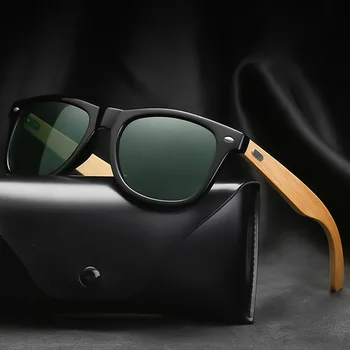 Clasic de Bambus, Lemn de ochelari de Soare de Brand Design Bărbați Femei Acoperire Oglinda Ochelari de Soare Moda ochelari de soare Retro Ochelari de soare UV400 Nuante