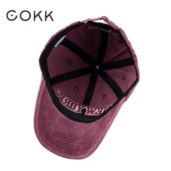 COKK Bumbac Spălate Șepci de Baseball pentru Bărbați Broderie Snapback Pălării Pentru Barbati Femei Unisex Tata Sapca Casquette Os de sex Masculin Moto Șapcă de Camionagiu